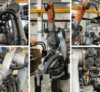 Kuka robot kol 5 adet endüstriyel robotlar